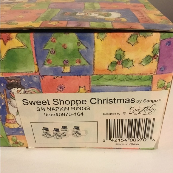 Other - NIB Sweet Shoppe Set of 4 napkins rings